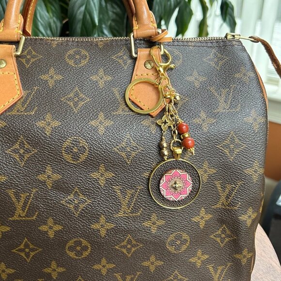 BOHO MANDALA Bag Charm Gold Tone Charms ✤ - Picture 5 of 8